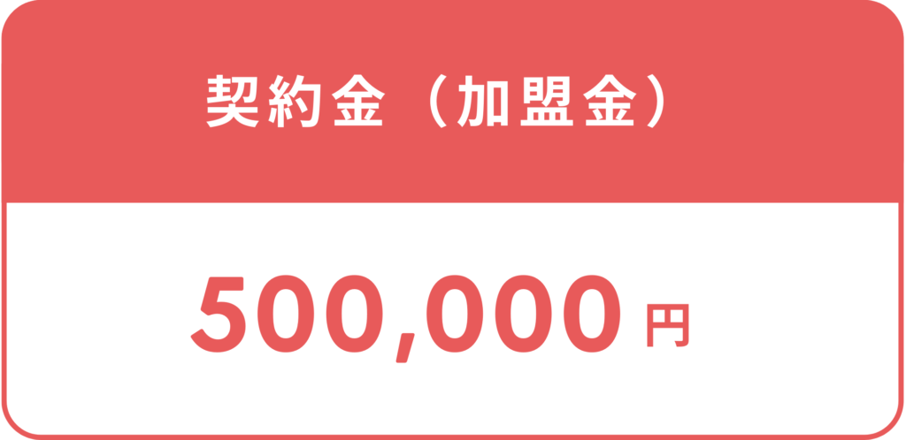 契約金（加盟金）50万円